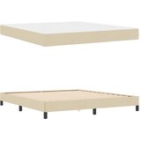 Krevet s opruga kutije Krema 180 x 200 cm tkanina | Eponuda.com