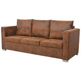 Maison Chic Komplet kavč - Sofa - Kanapeev 3 delni umetno semiš usnje, (21726737) | Shoptok.si