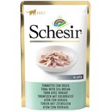  Varčno pakiranje Schesir v želeju vrečke za mačke 24 x 85 g -Tuna z orado | shoptok.hr