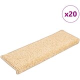  Prostirke za stepenice 20 kom 65x21x4 cm krem pravokutni rub | shoptok.hr