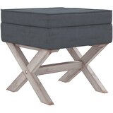  Tabure za pohranu tamnosivi 45 x 45 x 49 cm baršunasti | shoptok.hr