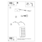 Nice Lamps Bela stenska svetilka Remo – | Shoptok.si