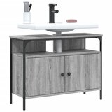 vidaXL Omarica za umivalnik siva sonoma 60x30x60 cm inženirski les | Shoptok.si