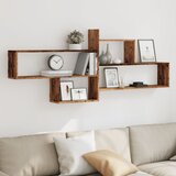  Zidna polica boja staro drvo 167,5x18x68 cm konstruirano drvo | shoptok.hr
