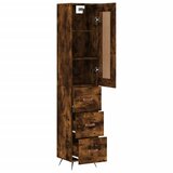  Visoka komoda dimljeni hrast 34,5x34x180cm konstruiranog drva | Eponuda.com