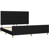  Okvir kreveta bez madraca crni 180x200 cm od tkanine | shoptok.hr