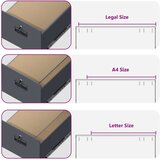 Kabinet za datoteke s policom 2 pcs Antracit 44 x 50 x 106.5 cm | shoptok.hr
