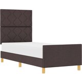 vidaXL Postelja Temno Rjava 80x200 cm Tkanina, (22049907) | Shoptok.si