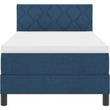  Krevet s kutijom oprugama s madracem Tamnoplav 90x190 cm Tkanina | shoptok.hr