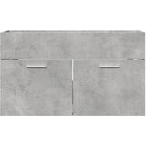 Ormarić za umivaonik siva boja betona 80 x 38,5 x 46 cm iverica | shoptok.hr
