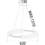 Toolight LED svijetiljka APP1553-CP Gold | shoptok.hr