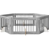  Vrata za pse s postoljem 6 pcs Siva sonoma 100 x 60 cm | shoptok.hr