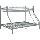 Furnova Posteljni okvir pograd siv kovinski 140x200/90x200 cm, (21943194) | Shoptok.si