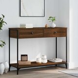  Konzolni stol boja hrasta 100 x 34 5 x 75 cm konstruirano drvo Cijene