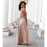 UR/CEO Beige long slit dress Édouard | shoptok.hr