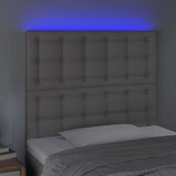  LED uzglavlje sivo 80x5x118/128 cm od umjetne kože | shoptok.hr