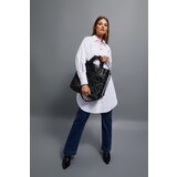 Marisse Quilted Shoulder Bag Made Of Eco-Leather, Black Cene