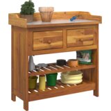 vidaXL vrtni ormar s ladicama s policom s pohranom smeđa 78 x 36.5 x 78cm | shoptok.hr