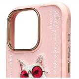 NIMMY GLASSES COOL CAT maskica za iPhone 16 Pro pink | shoptok.hr