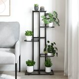  Stalak za cvijeće s 5 razina 43 x 22 x 98 cm crni metalni | Eponuda.com