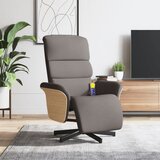 vidaXL Masažni naslanjač z oporo za noge taupe blago | Shoptok.si