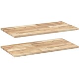 vidaXL Plutajuće police 2 kom 80x40x2 cm Neobrađeno puno drvo akacije - Prirodna 80 x 40 x 2 cm 2 1 Cijene