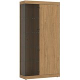 Modern Living Vitrina Aretta, Barva Hrasta, Antracit Cene
