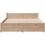 vidaXL Okvir kreveta bez madraca 135 x 190 cm od masivne borovine | shoptok.hr