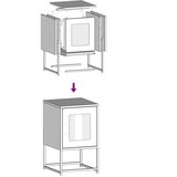 vidaXL Nočna omarica Gorčično rumena 36x39x60,5cm Hladno valjano jeklo | Shoptok.si