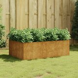 vidaXL Vrtna visoka greda 120x80x40 cm corten jeklo | Shoptok.si