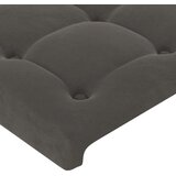  Uzglavlje tamnosivo 100x5x118/128 cm baršunasto | shoptok.hr
