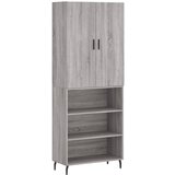 Maison Chic Visoka Komoda - Predalnik siva sonoma 69,5x34x180 cm inženirski les, (21722545) Cene
