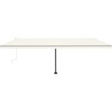  Tenda na ručno uvlačenje s LED svjetlima 600 x 300 cm krem | shoptok.hr