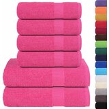  Set ručnika FROGN od 6 dijelova ružičasti 360 g/m² | shoptok.hr
