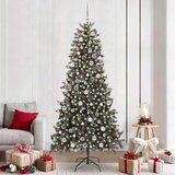 vidaXL Umestno božično drevo med 300 LED Zelena 129.5 x 129.5 x 240 cm | Shoptok.si