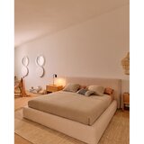Kave Home Bež tapecirani bračni krevet bez podnice 180x200 cm Blok – | shoptok.hr