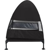  Povišeni krevet za pse Crna 127 x 81 x 108 cm Tkanina i čelik | Eponuda.ba