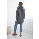 Kesi Padded sweatshirt with a graphite hood | shoptok.hr