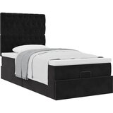  Otomanski okvir kreveta s madracima crni 100x200cm baršunasti | Eponuda.com
