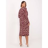 RUE PARIS Dress-IT-SK-20057.21P-burgundy | Shoptok.si