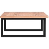  Zidna polica za umivaonik od čelika i masivne hrastovine Smeđa 80 x 50 x 2 cm | Shoptok.si