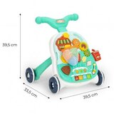 ECO TOYS Edukativna 2u1 guralica + interaktivni stol sa zvukovima, zelena Cijene
