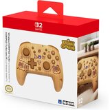 Hori pad Turbo Animal Crossing Wood Brown brezžični kontroler rjave barve za Nintendo Switch 1 & 2 | Shoptok.si