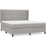  Krevet box spring s madracem svjetlosiva 160x200 cm tkanina | shoptok.hr