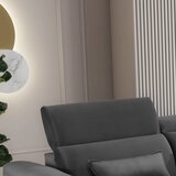 ELTAP Temno siva žametna raztegljiva/s prostorom za shranjevanje kotna sedežna garnitura (desni kot/z ležalnikom) Foble – | Shoptok.si