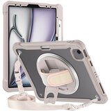 AVIZAR Ojačan ovitek za iPad Air 13" 2025 z naramnico in stojalom za video, Bež, (5000274092) | Shoptok.si