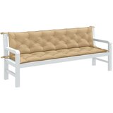  Jastuci za vrtnu klupu 2 kom bež 200x50x7 cm tkanine | shoptok.hr