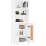  Visoka komoda bijela 69,5x34x180 cm konstruirano drvo | shoptok.hr