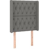  box spring s madracem LED tamnosivi 80 x 200 cm tkanina | shoptok.hr