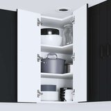  Zidni kuhinjski ormarić Crna 57 x 57 x 80 cm Konstruirano drvo | shoptok.hr